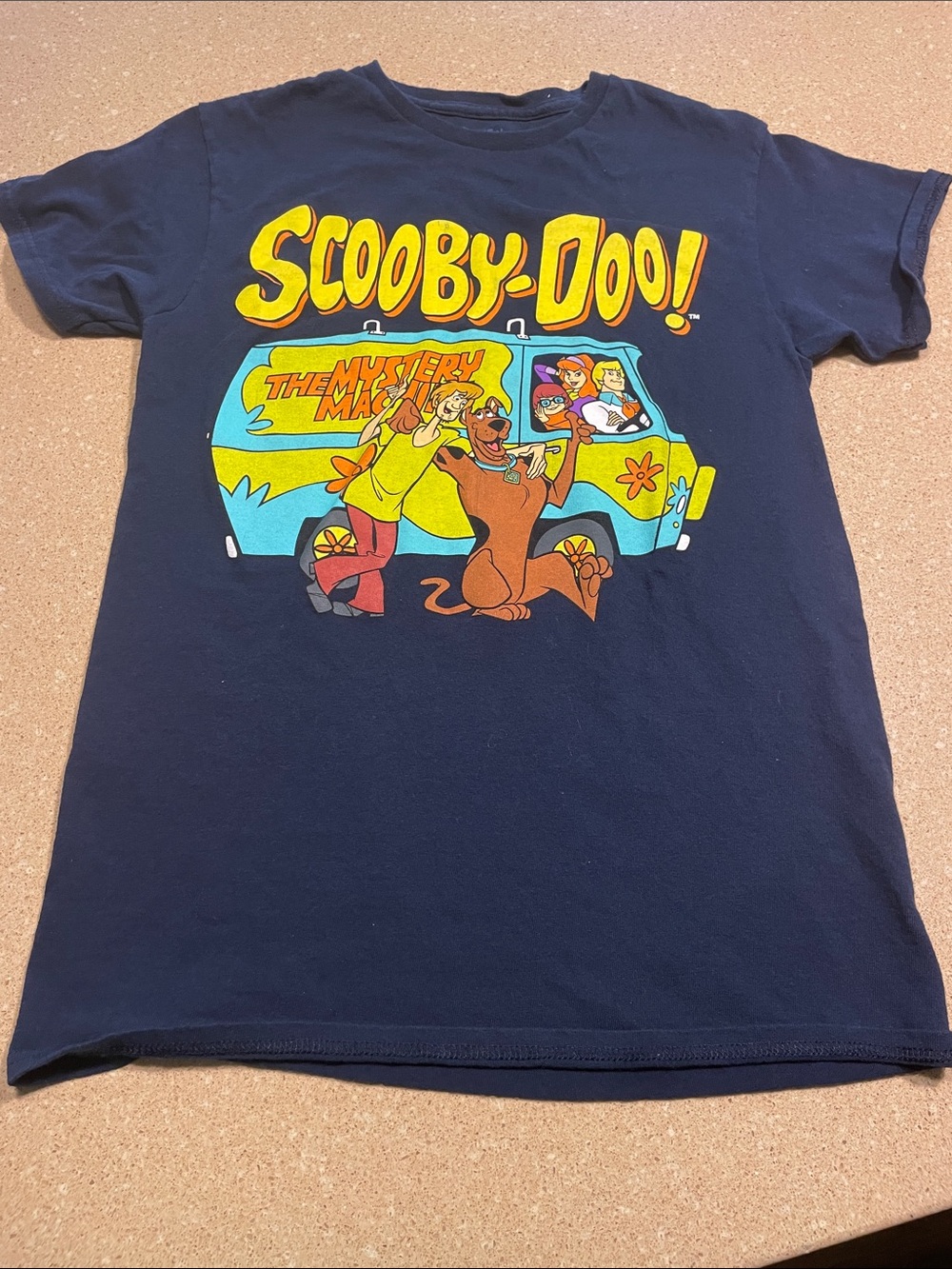 Scooby-Doo! Kids Navy Graphic Tee with Mystery Machine Art